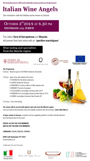 La Vernaccia Nera a Zurigo il 2 ottobre